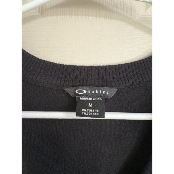 Oakley Top Hill Sweater Vest Medium Golf Tennis Athletic Stretch Black Sporty - Picture 4 of 6